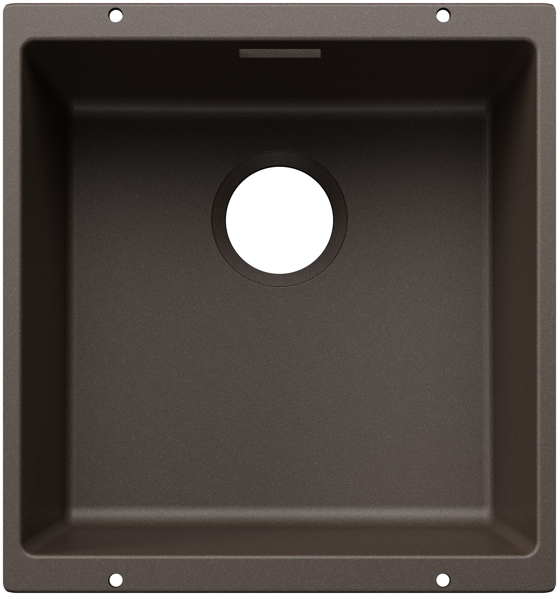 Chiuveta bucatarie Subline 400, 527792, sub blat, silgranit cafea 430 x 460 mm, Blanco